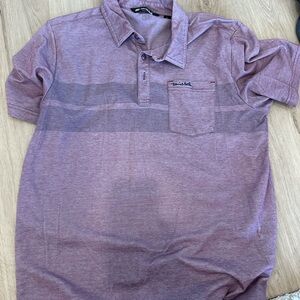Travis Mathew Purple Polo Shirt Classic Casual Design